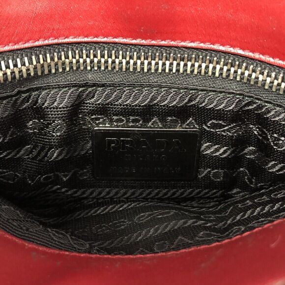 Auth Prada - Bordeaux Leather Tote Bag #156508P33B - Picture 7 of 13